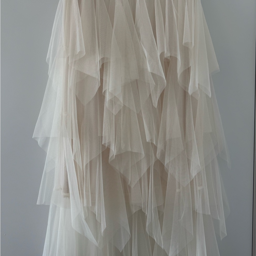 White Ivory Cream Tiered Tulle Skirt